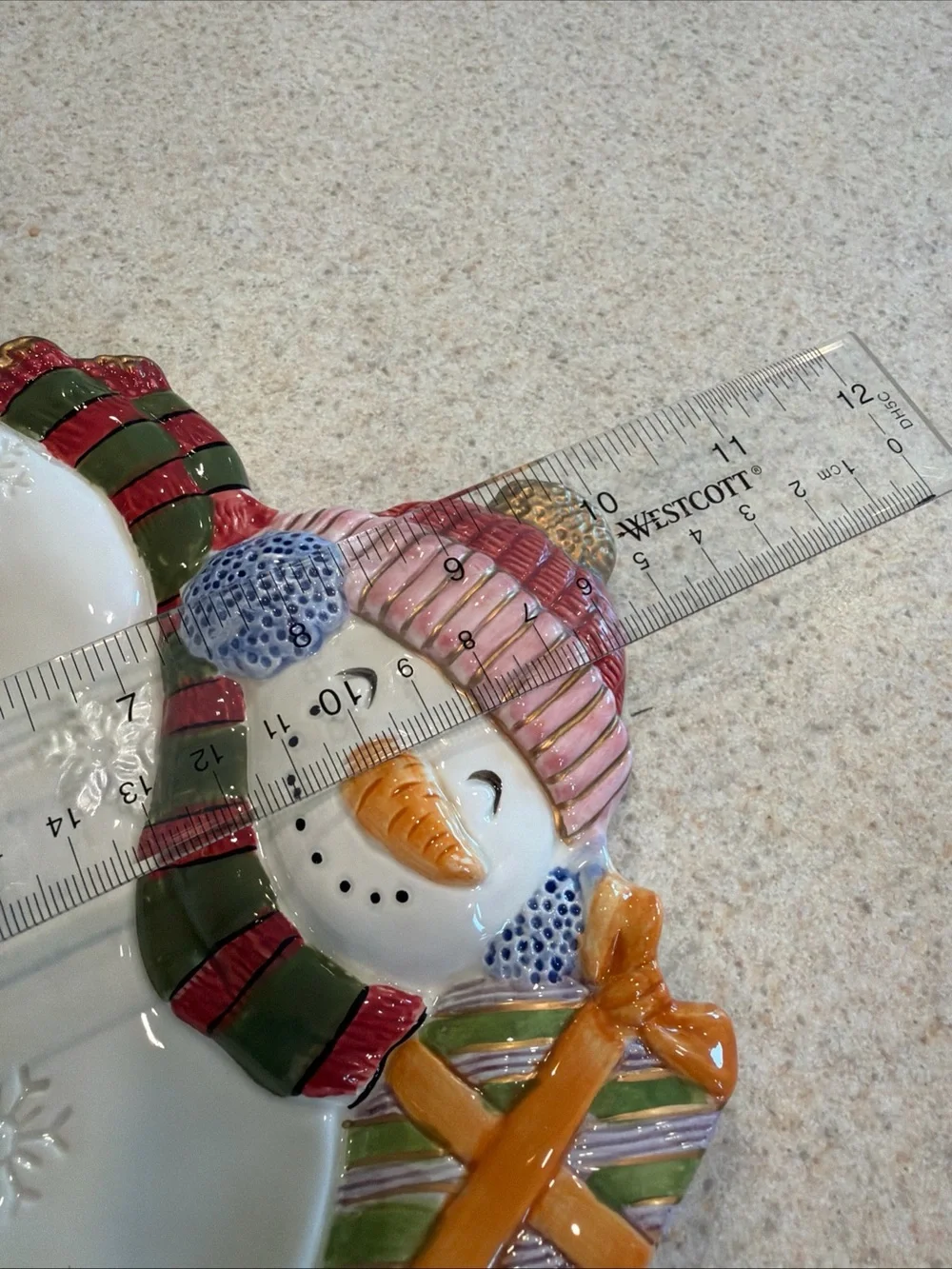 Festive Snowman Ceramic Serving Dish - Multicolor by Fritz and Floyd